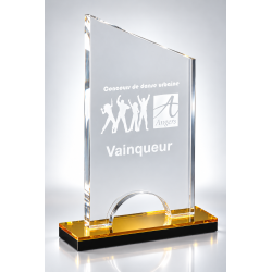 Trophée plexiglas personnalisé – création sur mesure | 176-21-LO-CLI