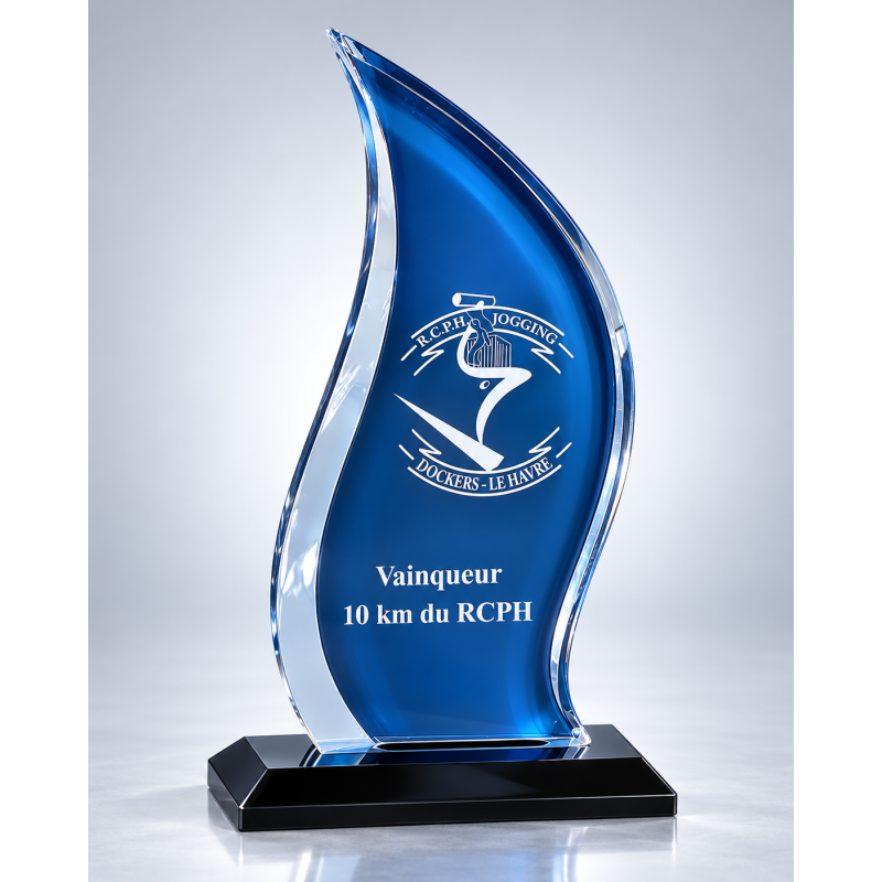 Trophée Plexiglas Gravure Laser 178-51 - Logo personnalisé