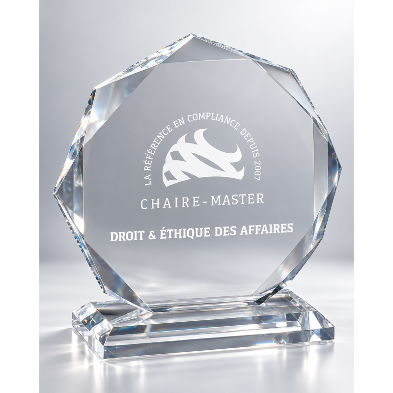 Trophée Plexiglas Gravure Laser 179-01 - Logo personnalisé