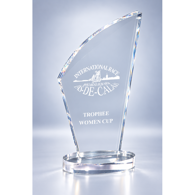 Trophée Plexiglas Gravure Laser 180-51 - Logo personnalisé