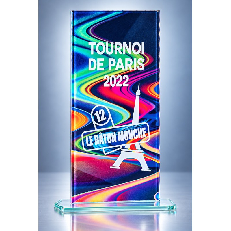Trophée verre personnalisé – création sur mesure | 160-21-LO-CLI