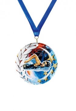 Médaille Ø 70 mm Natation  - NA21