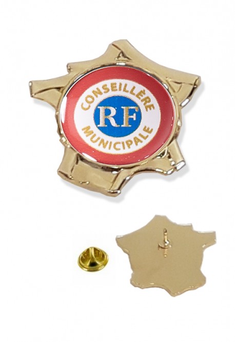 Pin's Carte de France Conseillère Municipale