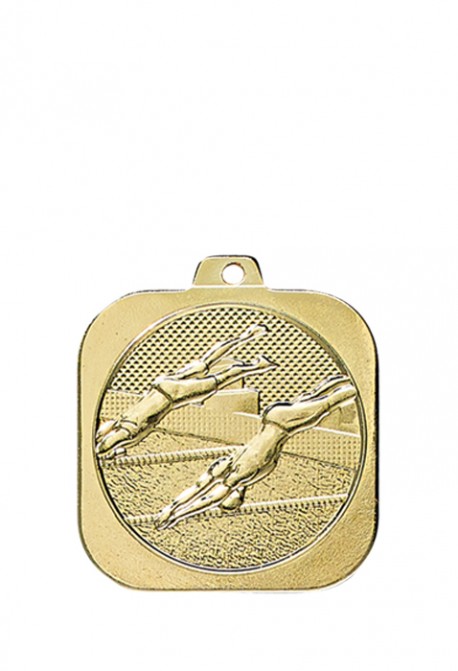 Médaille 35 x 35 mm Natation  DK12
