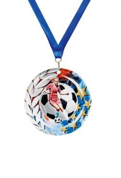 Médaille Ø 70 mm Football  - NA12