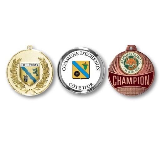 MÉDAILLES PERSONNALISÉES : LOGO & BLASON DE VILLE